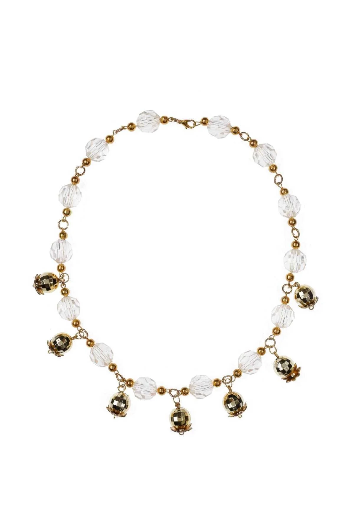 Aksesuarlı Altın Renkli Kolye Standart Renk - 2