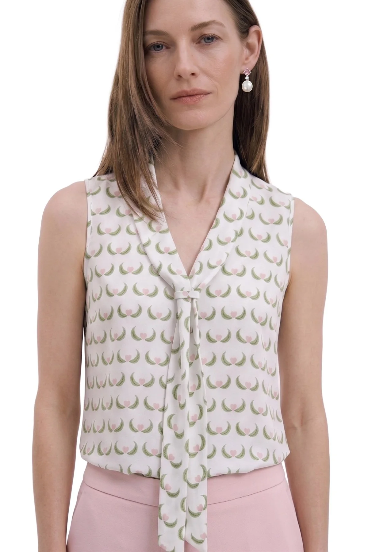 Anneler Günü Özel Tasarımı Fular Detaylı Bluz Standart Renk - 1