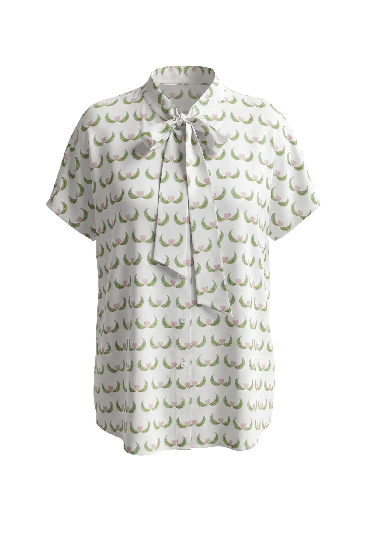 Anneler Günü Özel Tasarımı Fular Detaylı Gömlek Standart Renk - 2