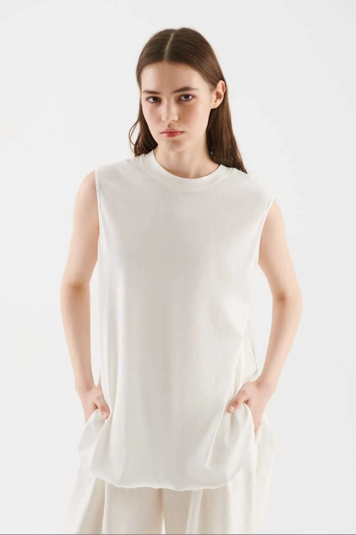 Arkası Çiçek Desenli Bluz Standart Renk - 1