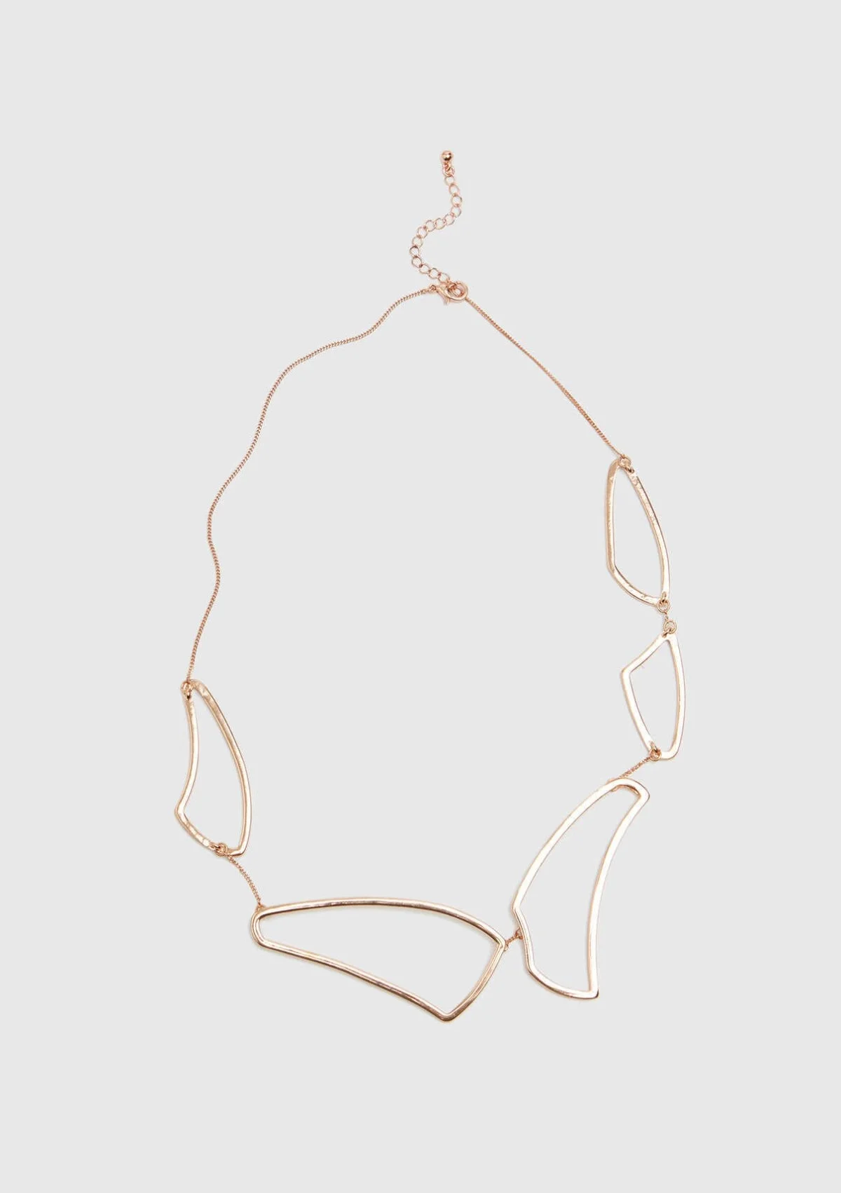  Asimetrik Detaylı Kadın Kolye Rose - Gold - 1