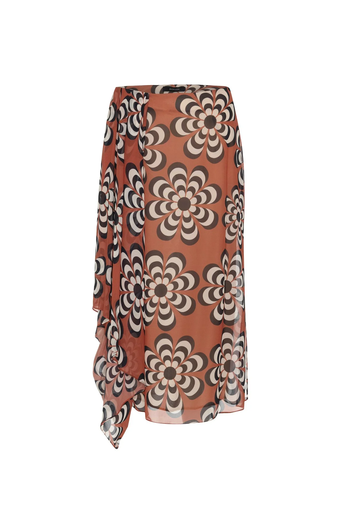 Asimetrik Midi Boy Etek Standart Renk - 5