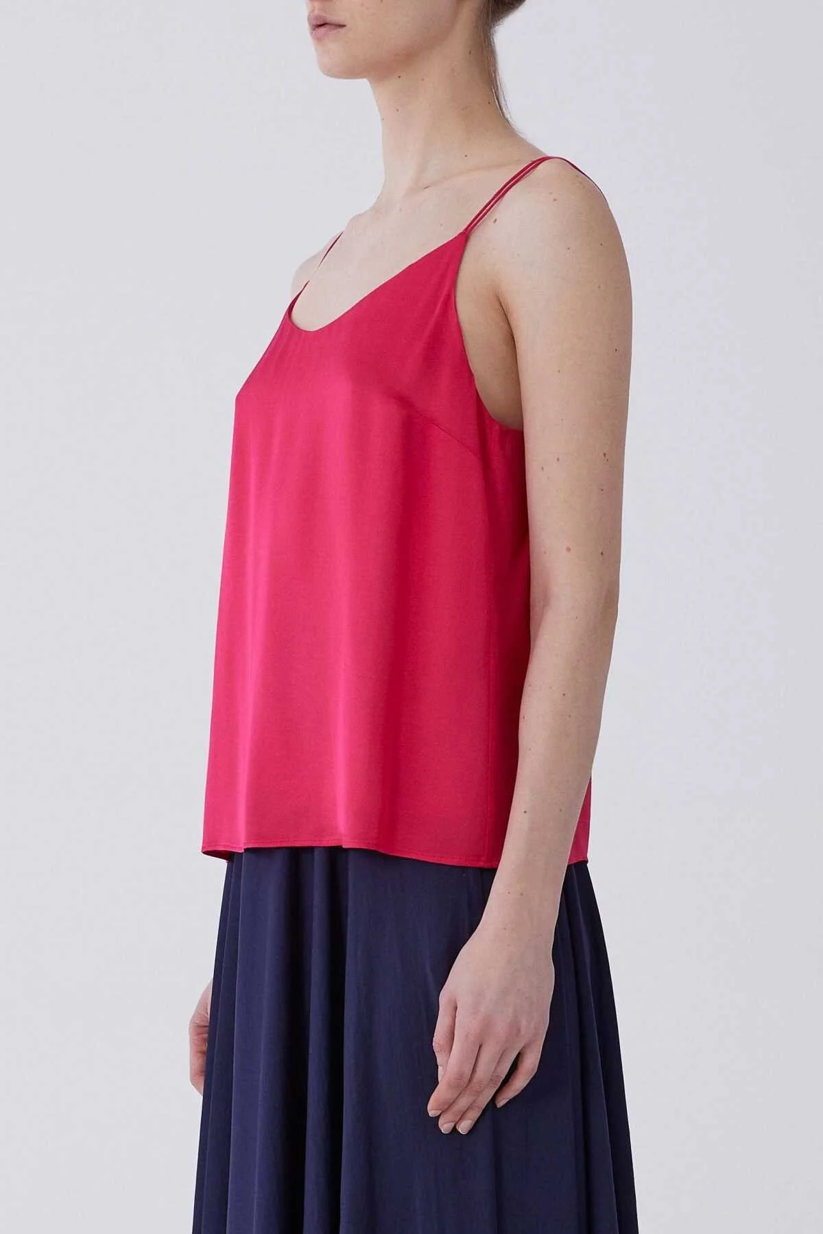 Askılı Sırt Detaylı Bluz Fuşya - 3