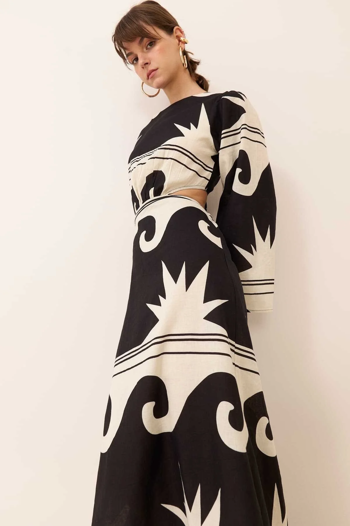 Bağlama Detaylı Maksi Boy Elbise Standart Renk - 5