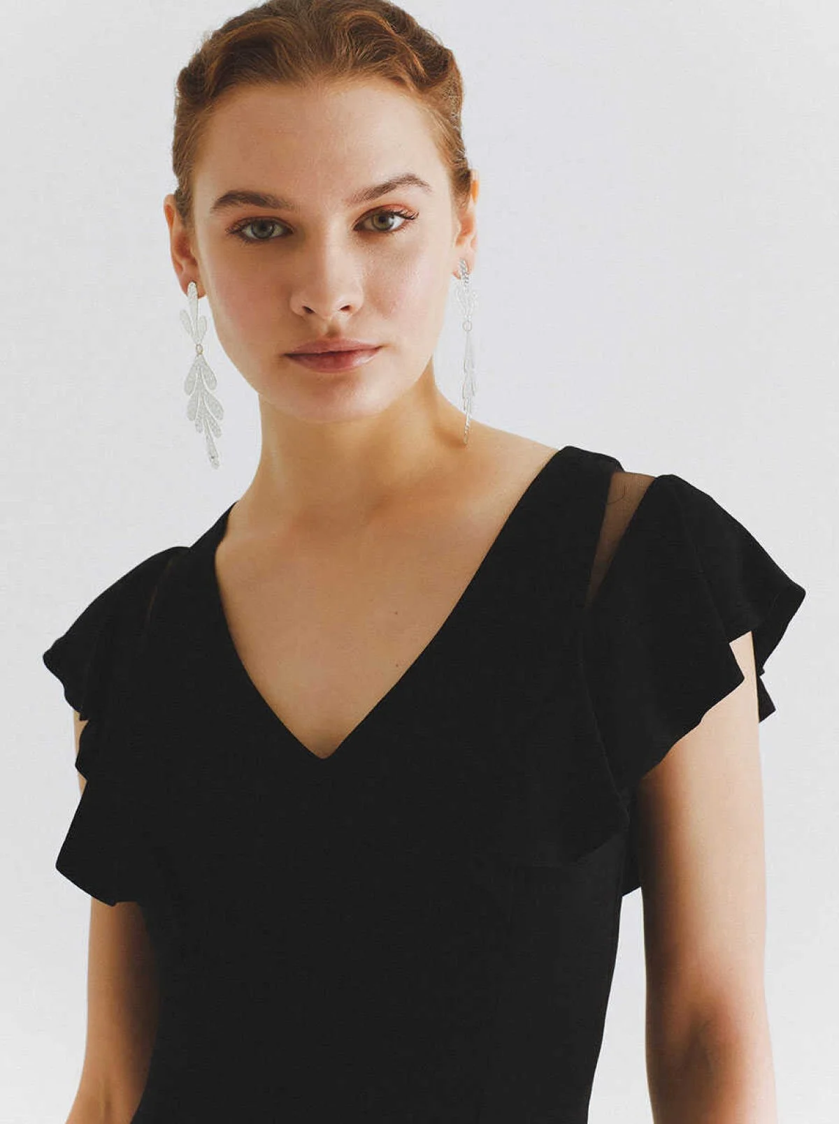 Bağlamalı Etnik Desenli Bluz Standart Renk - 3