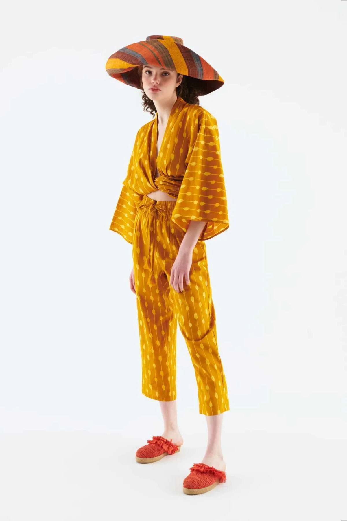 Bağlamalı Kadın Pantolon Standart Renk - 1