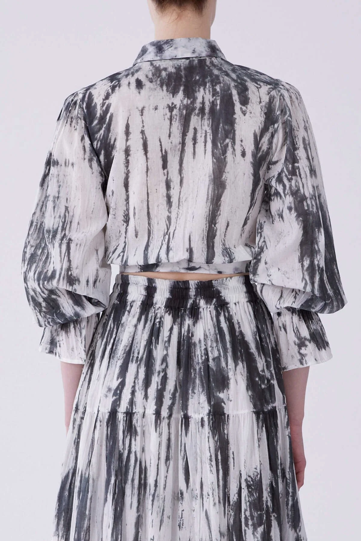 Belden Bağlamalı Beyaz Bluz Standart Renk - 2