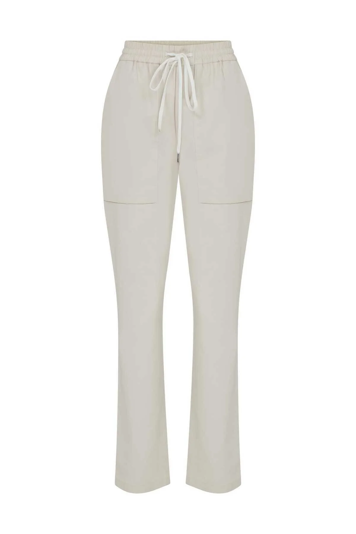 Belden Bağlamalı Pantolon Bej - 1