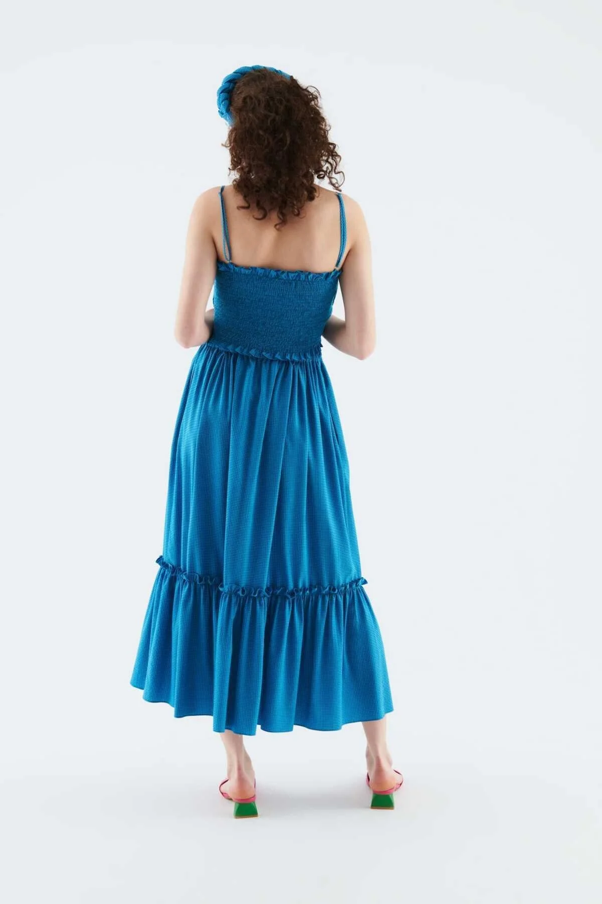 Belden Bağlamalı Uzun Etek Standart Renk - 2