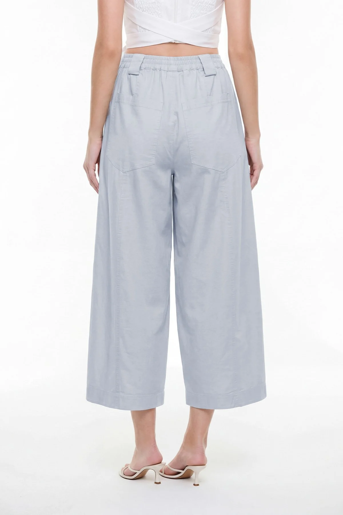 Beli Lastikli Pantolon Buz Mavisi - 3