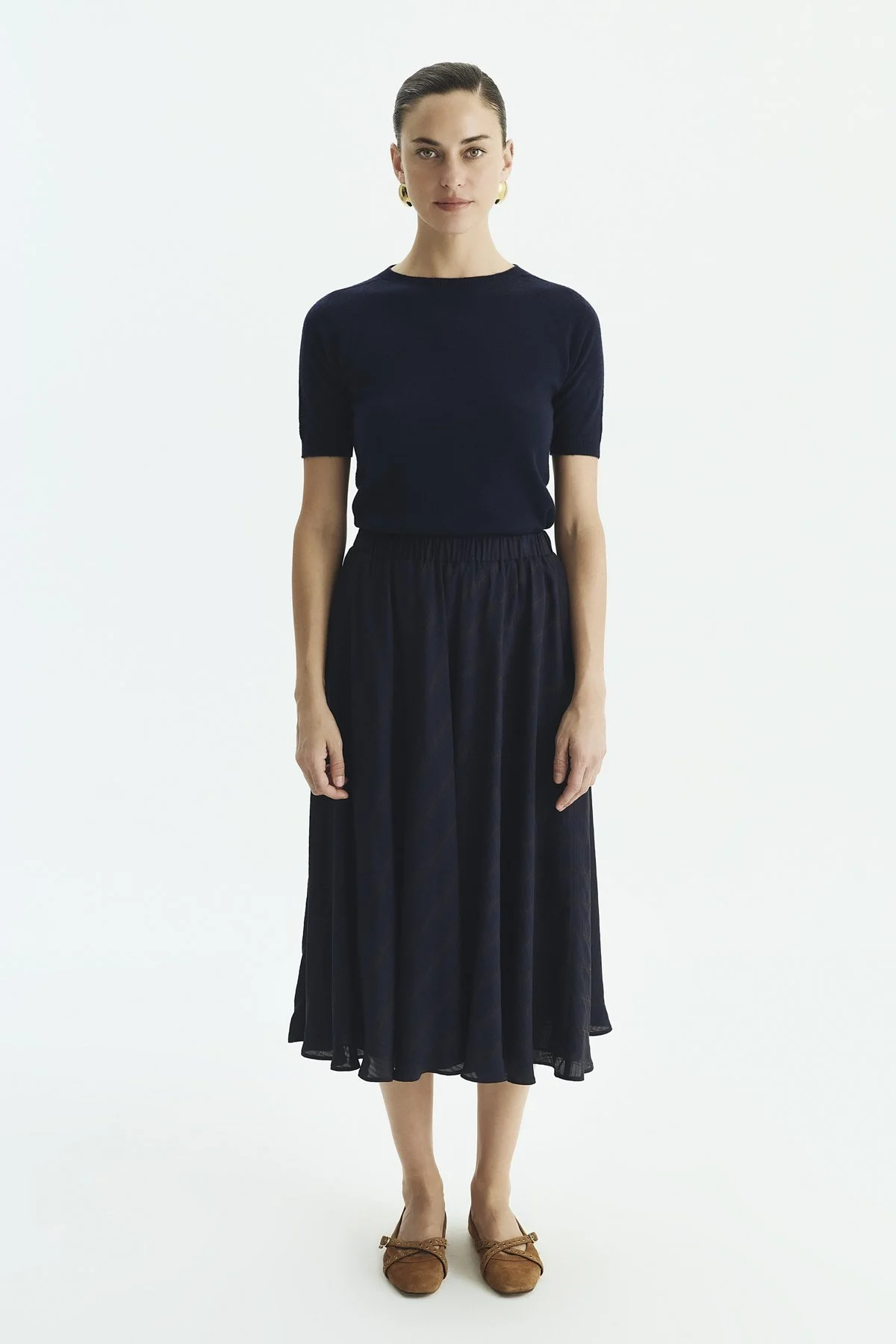 Beli Lastkli Midi Boy Etek Standart Renk - 1