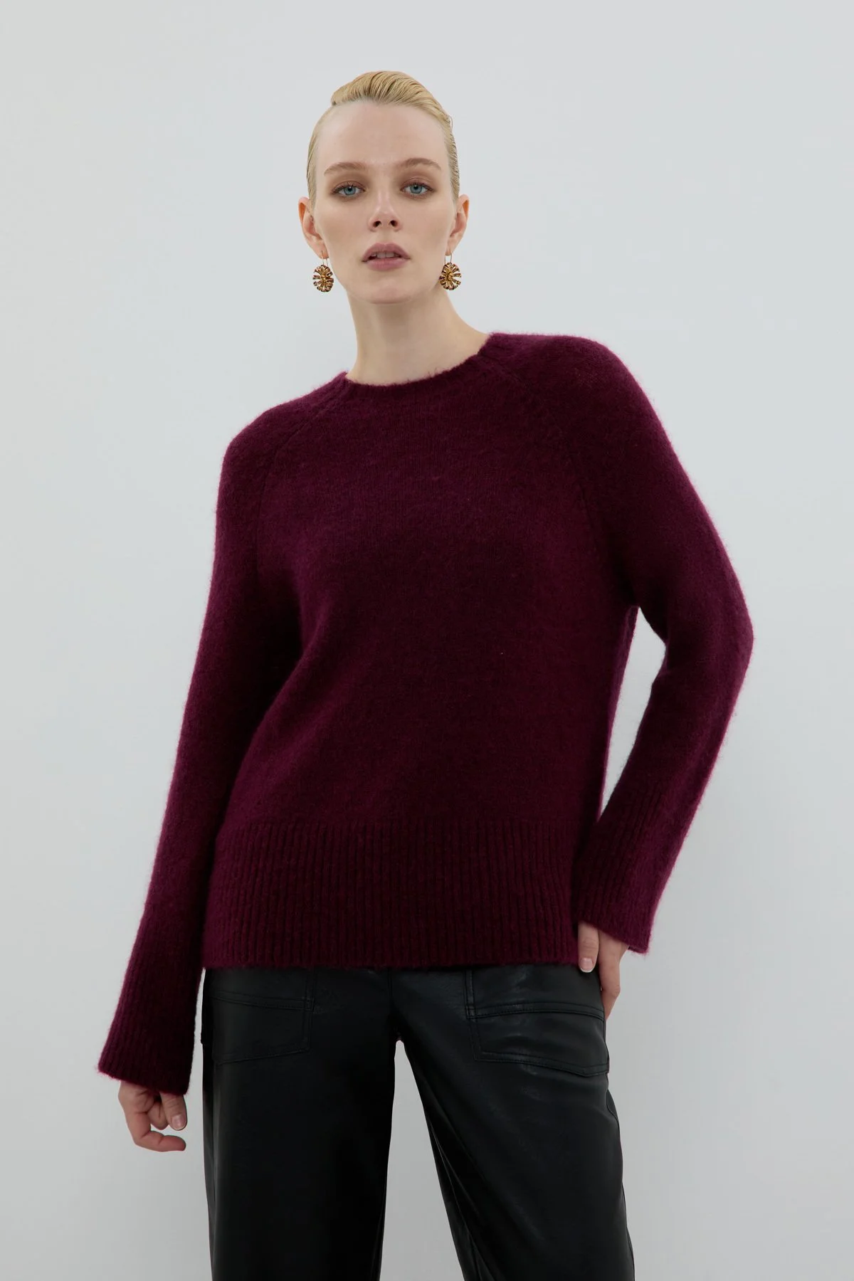 Bisiklet Yaka Triko Berry - 1