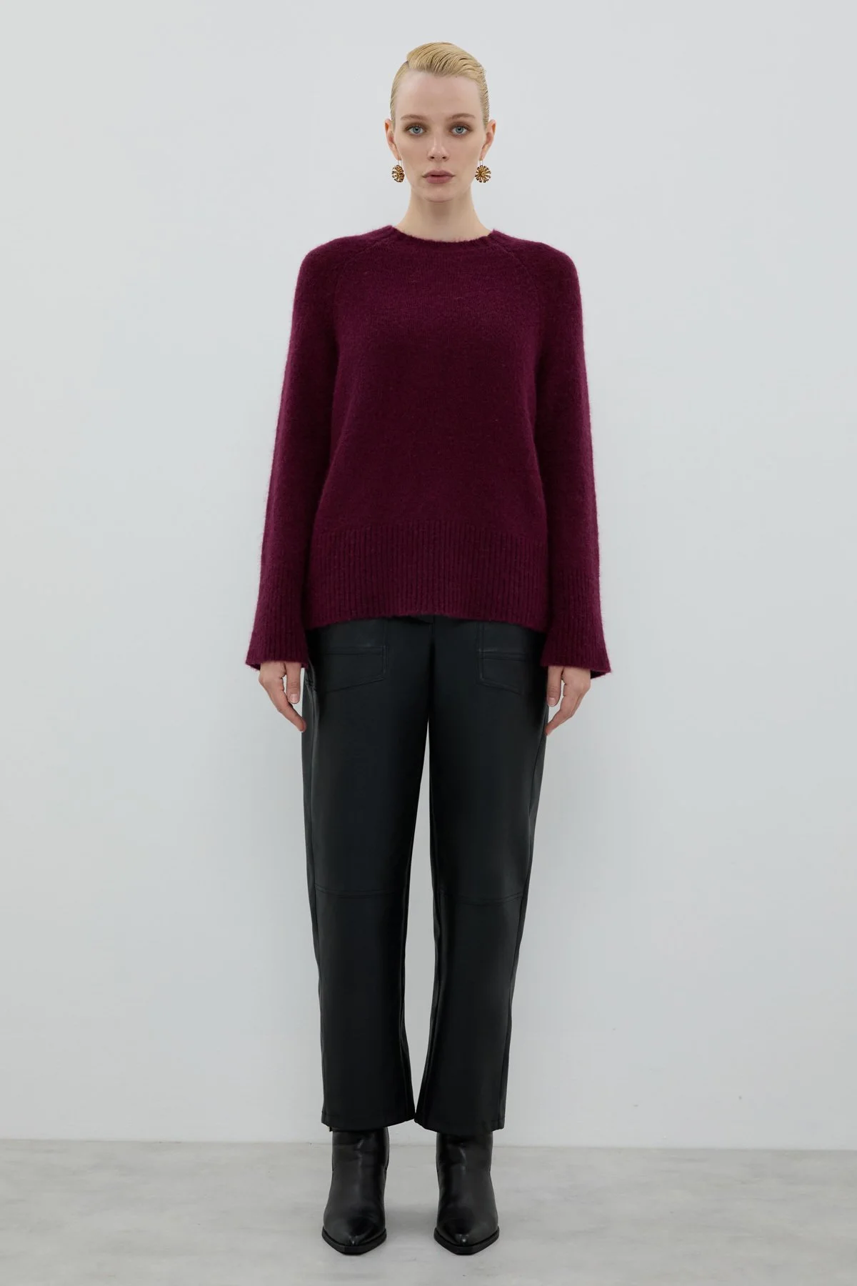 Bisiklet Yaka Triko Berry - 3