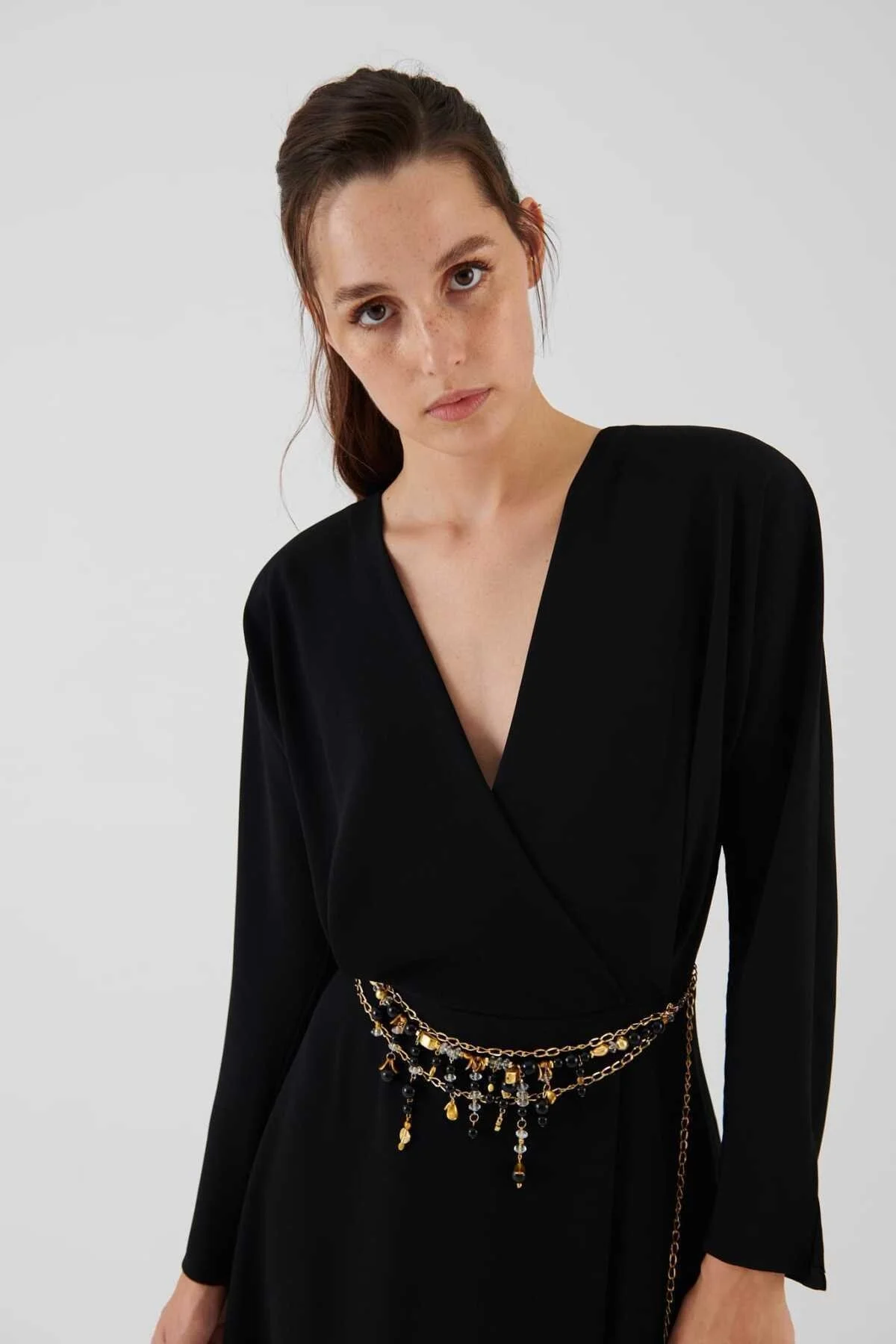  Boncuklu Zincir Kemer Standart Renk - 1