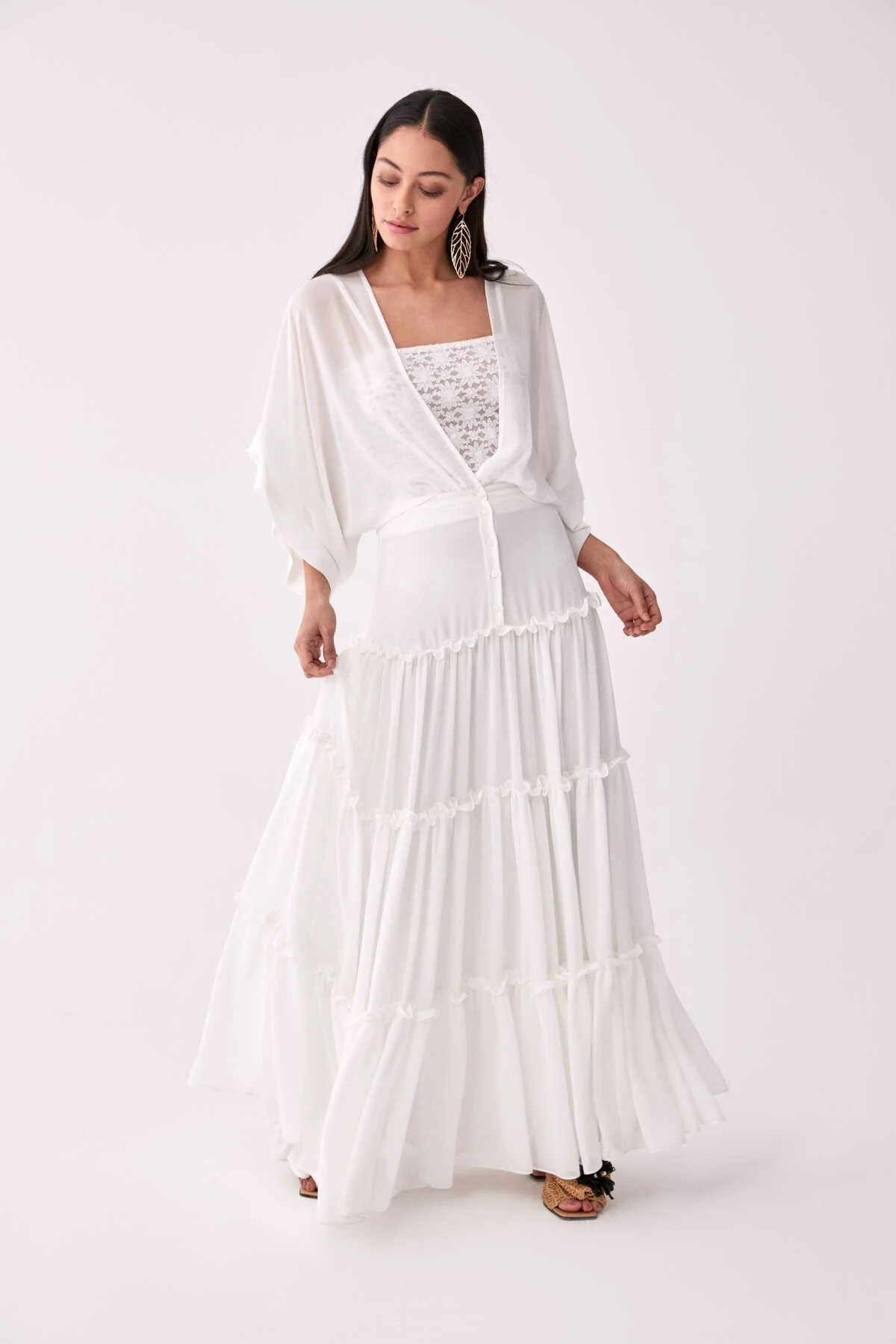 Büstiyerli Nikah Elbisesi Kemik - 3