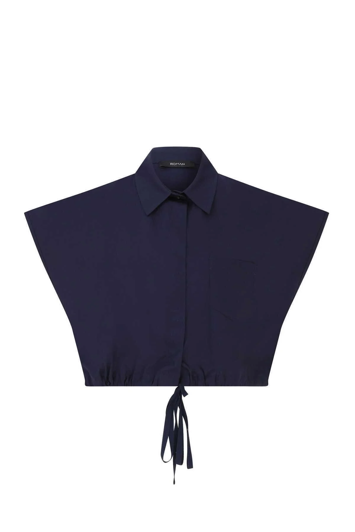 Cep Detaylı Gömlek Lacivert - 1