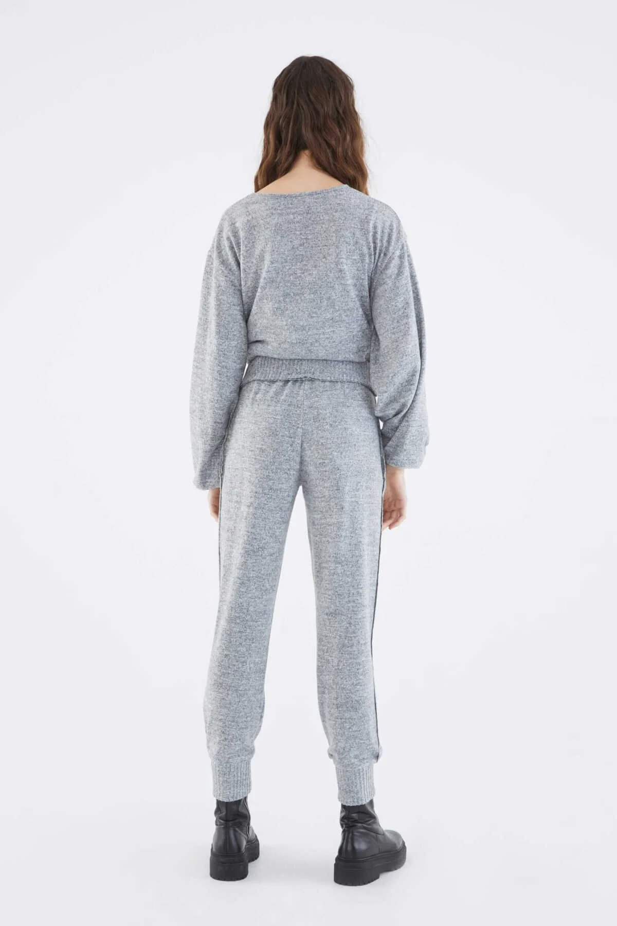  Cepli Eşofman Altı Gri - Melanj - 2