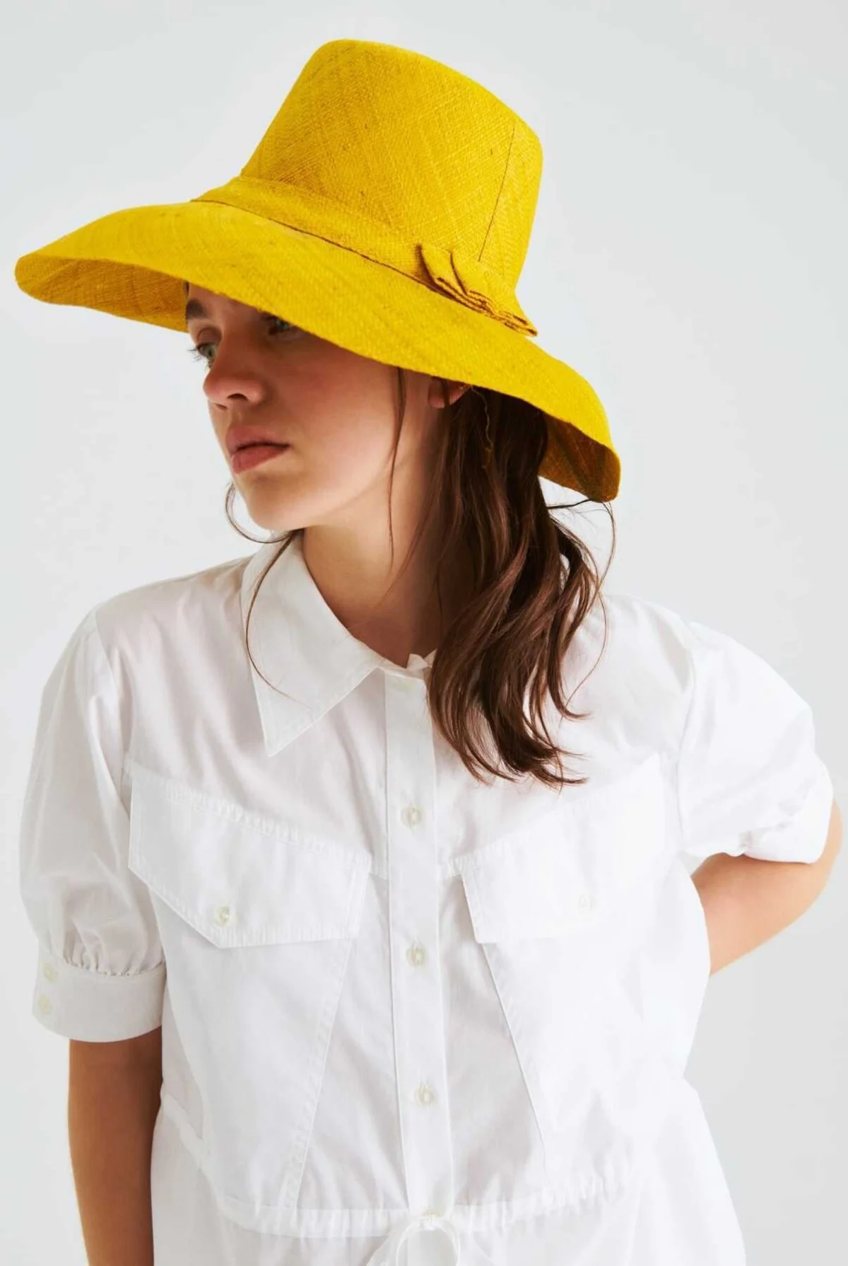 Cepli Kadın Gömlek Beyaz - 3