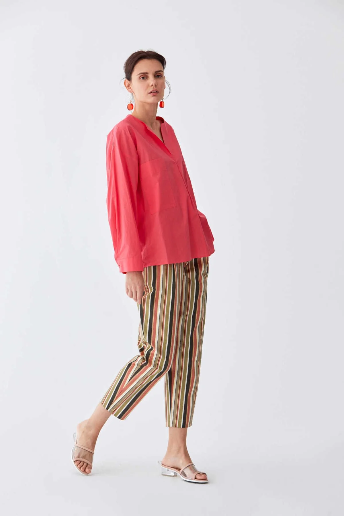 Cepli Kadın Gömlek Fuşya - 3