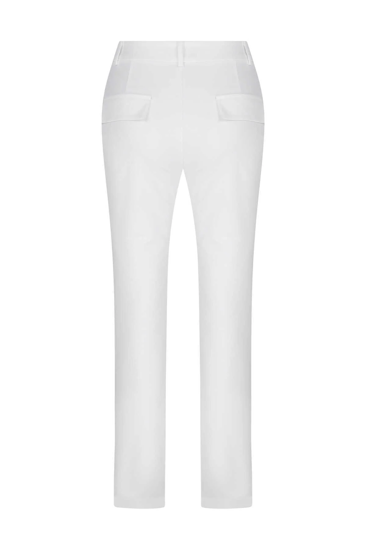 Cepli Kadın Pantolon Beyaz - 5