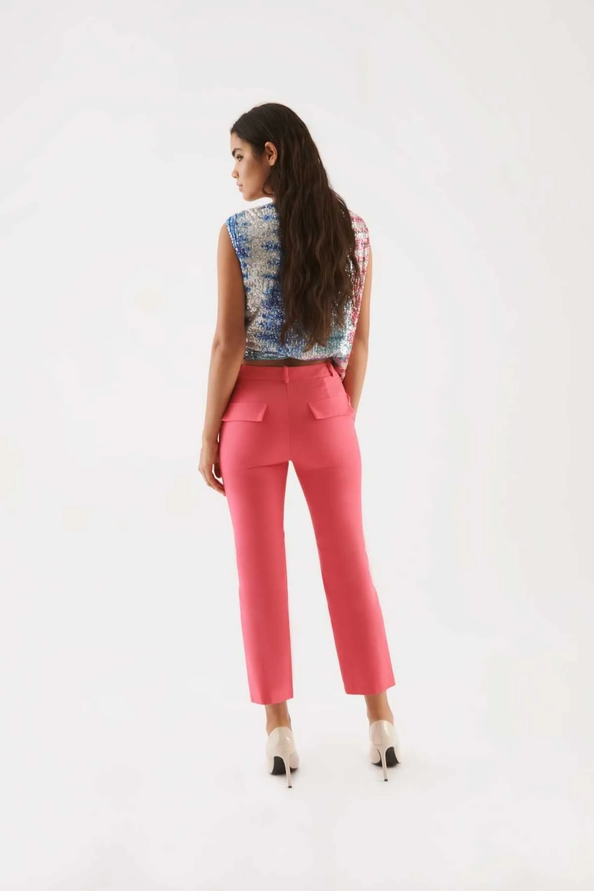 Cepli Kadın Pantolon Pembe - 2