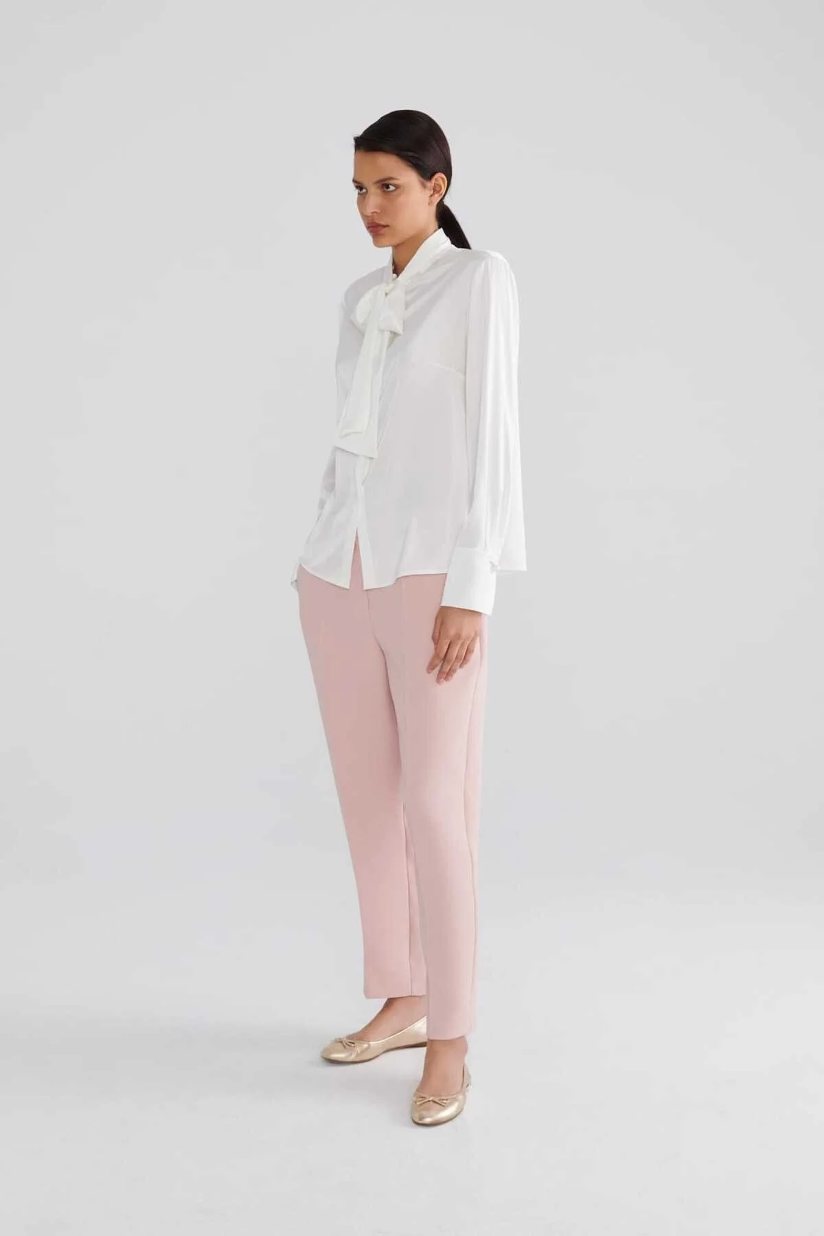  Cepli Kadın Pantolon Pudra - 3