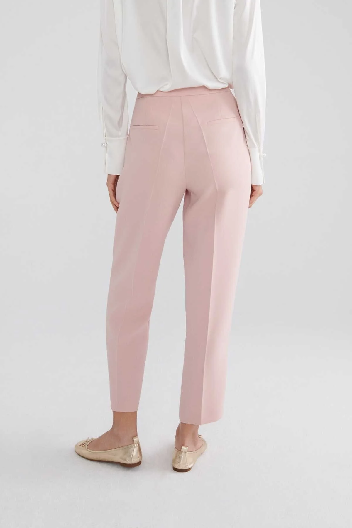  Cepli Kadın Pantolon Pudra - 2