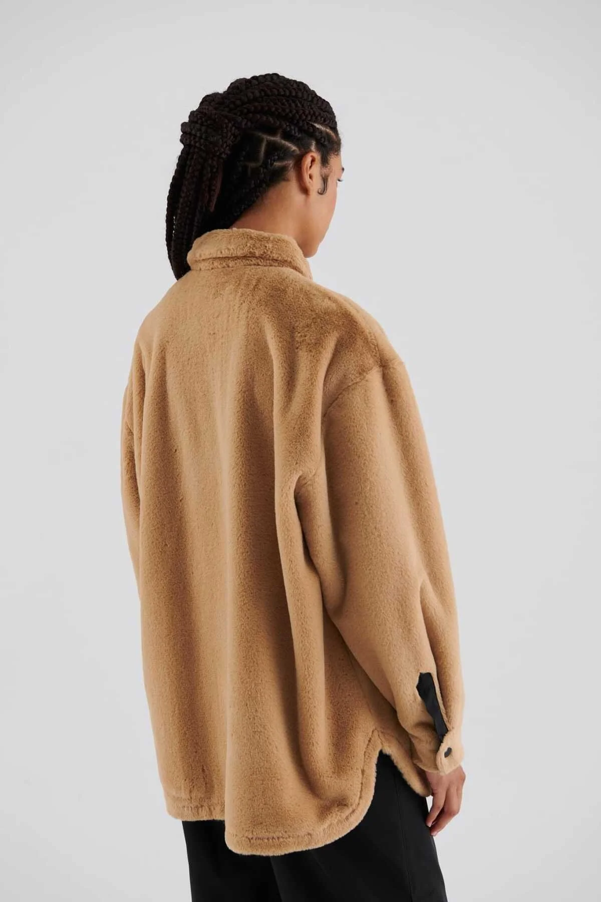  Cepli Peluş Gömlek Açık Kahve - 2