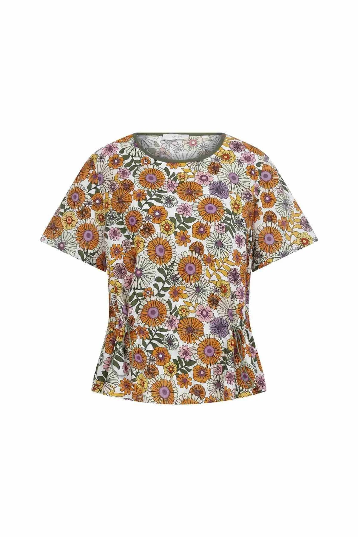 Çiçek Desenli Bluz Standart Renk - 4