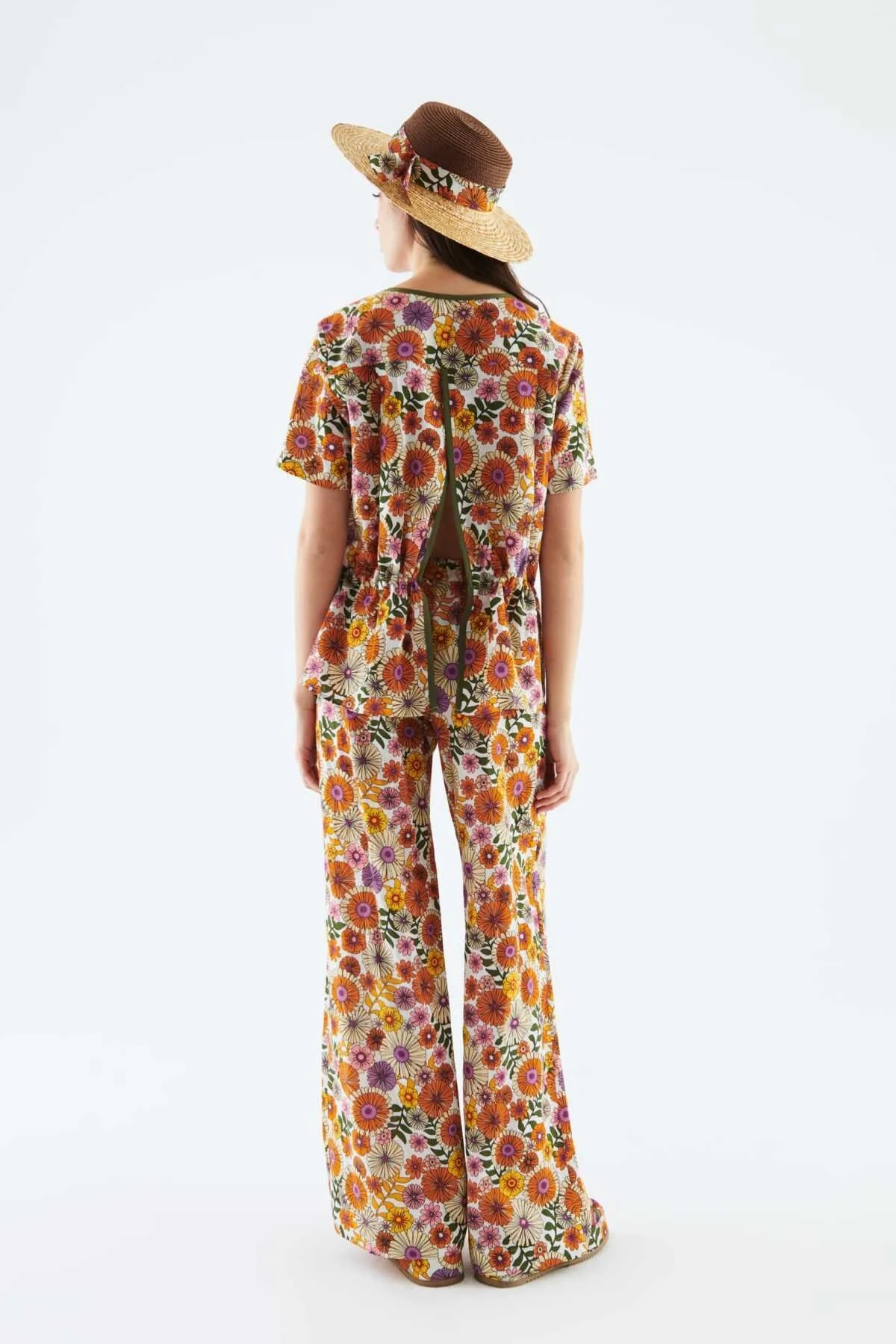 Çiçek Desenli Bluz Standart Renk - 2