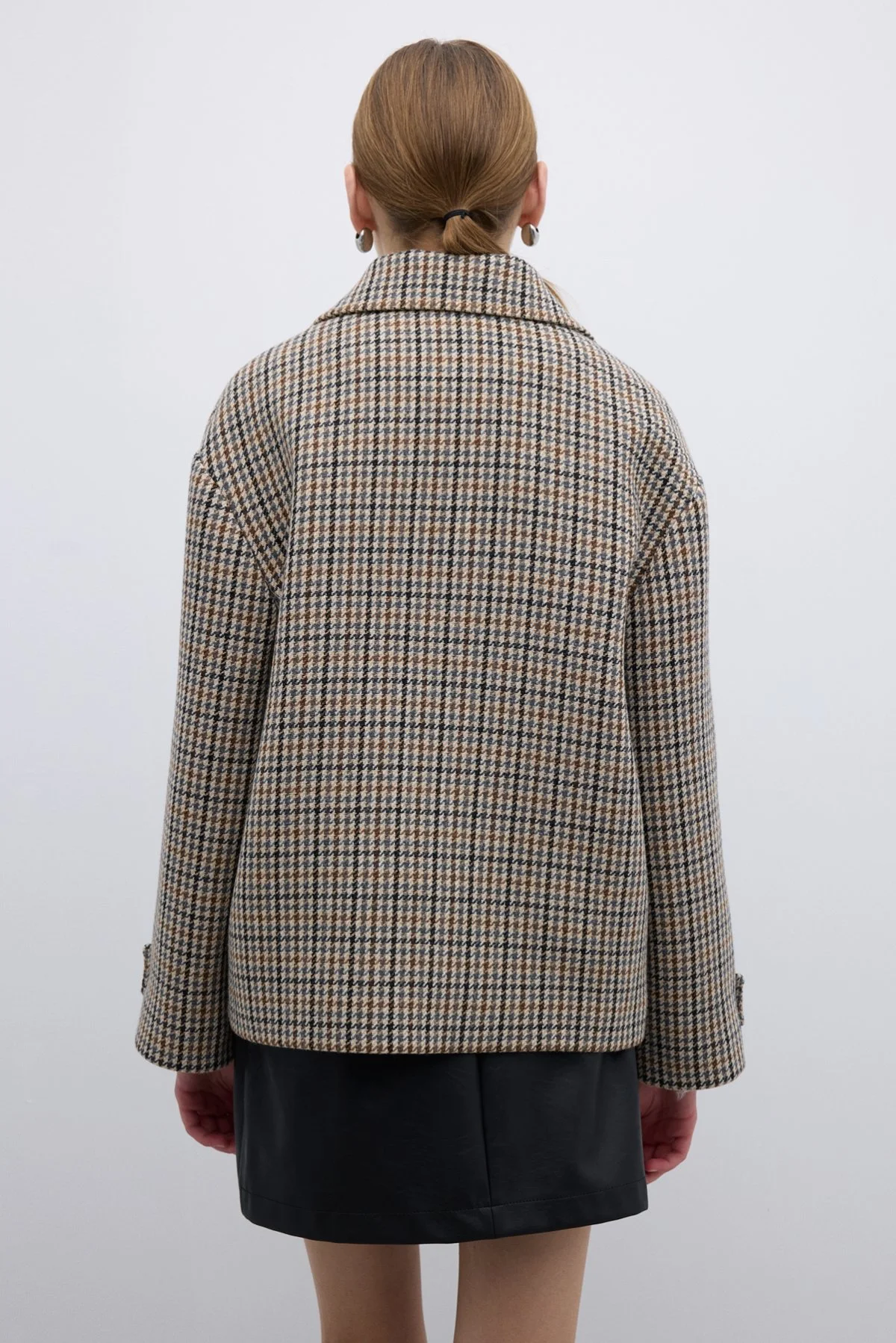 Çift Çepli Fermuarlı Yün Karışımlı Mont Standart Renk - 2