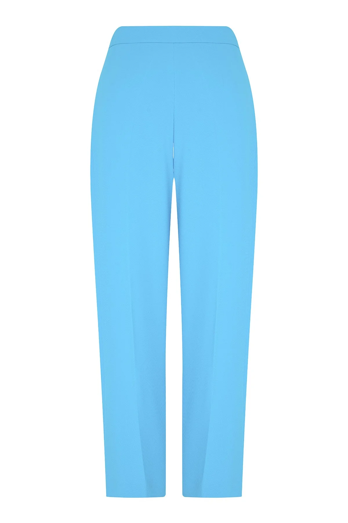 Çift Pileli Havuç Pantolon Mavi - 5