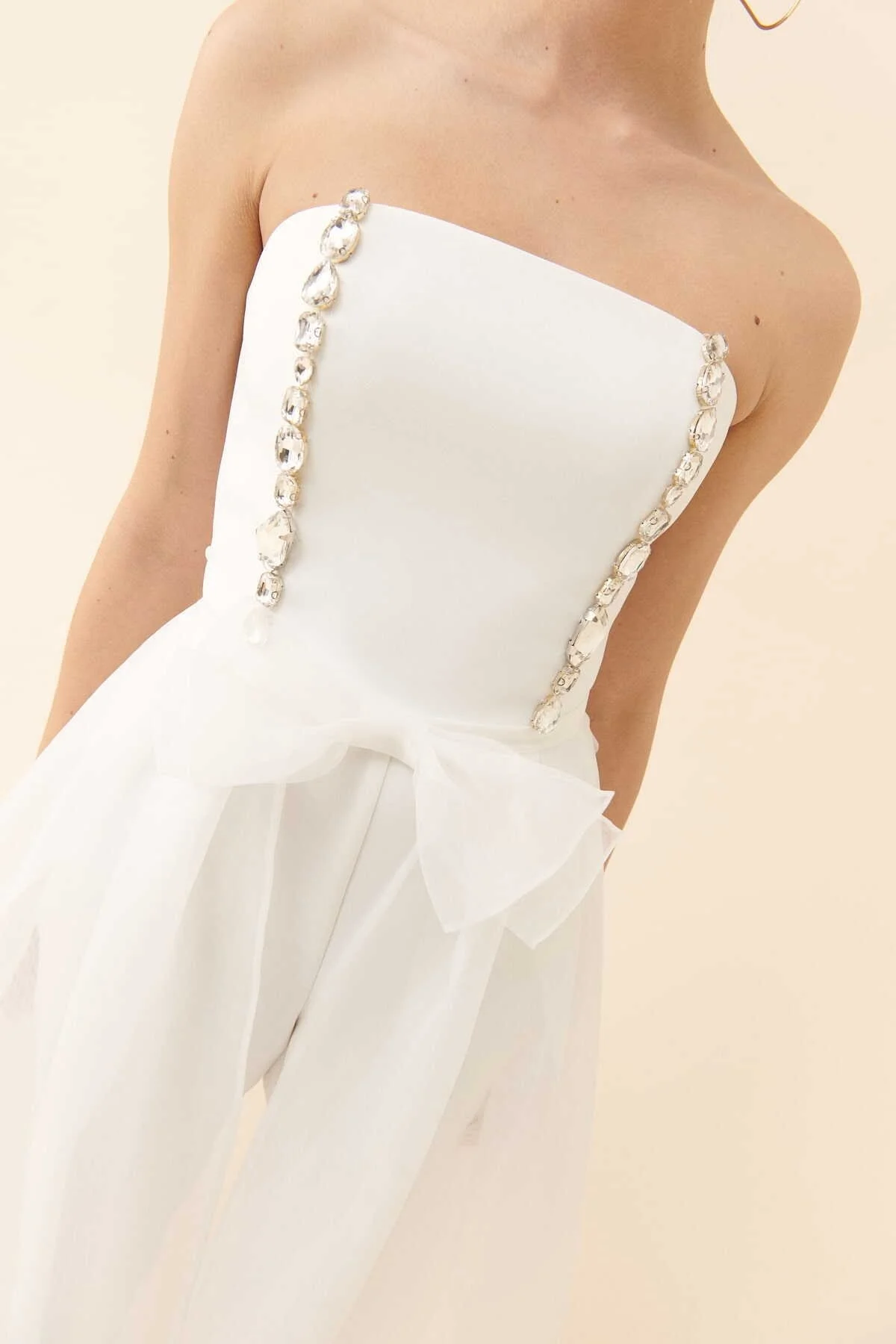 Taşlı Krep Tulum Kemik - 3