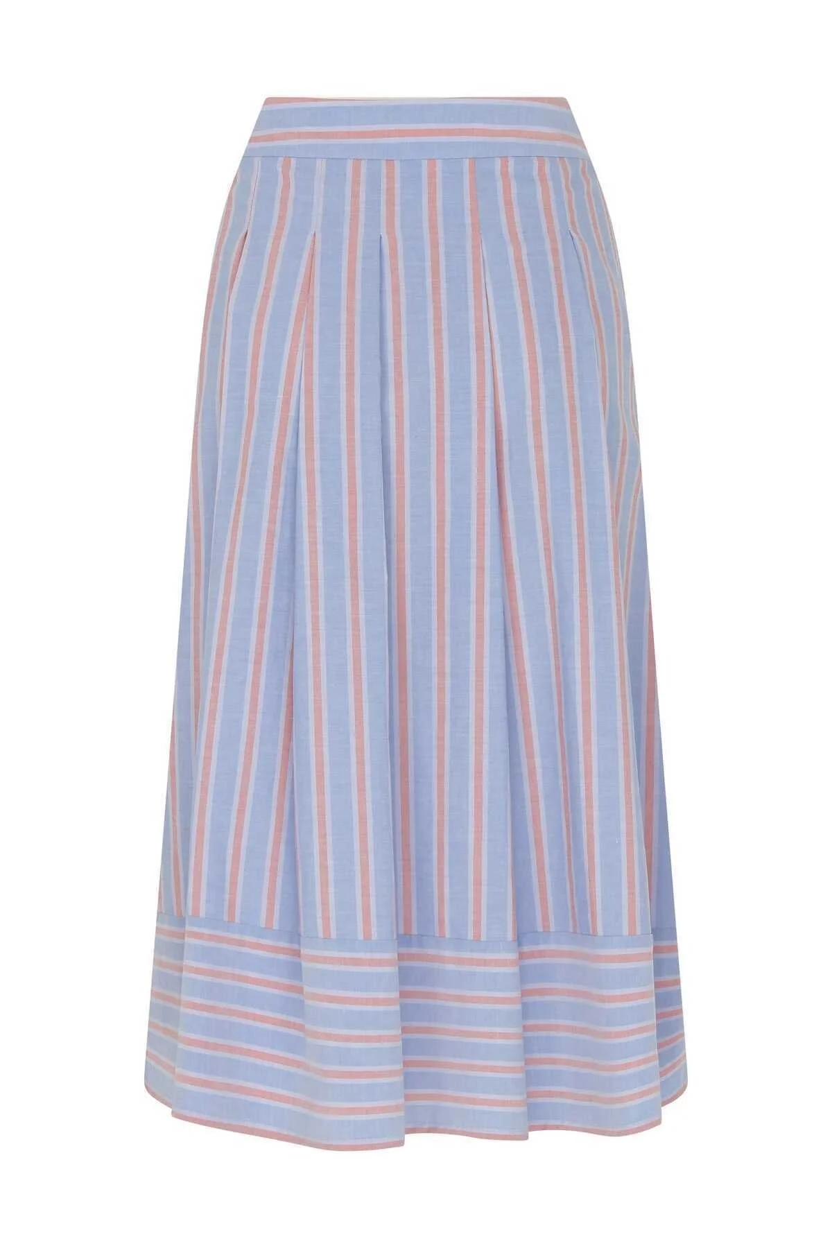 Çizgi Desenli Uzun Etek Standart Renk - 5