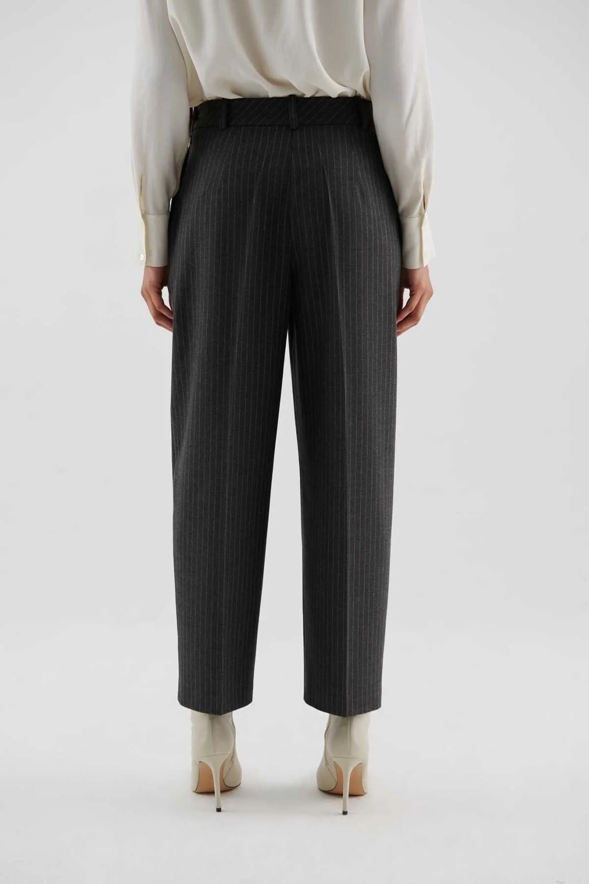  Çizgili Kadın Pantolon Standart Renk - 2