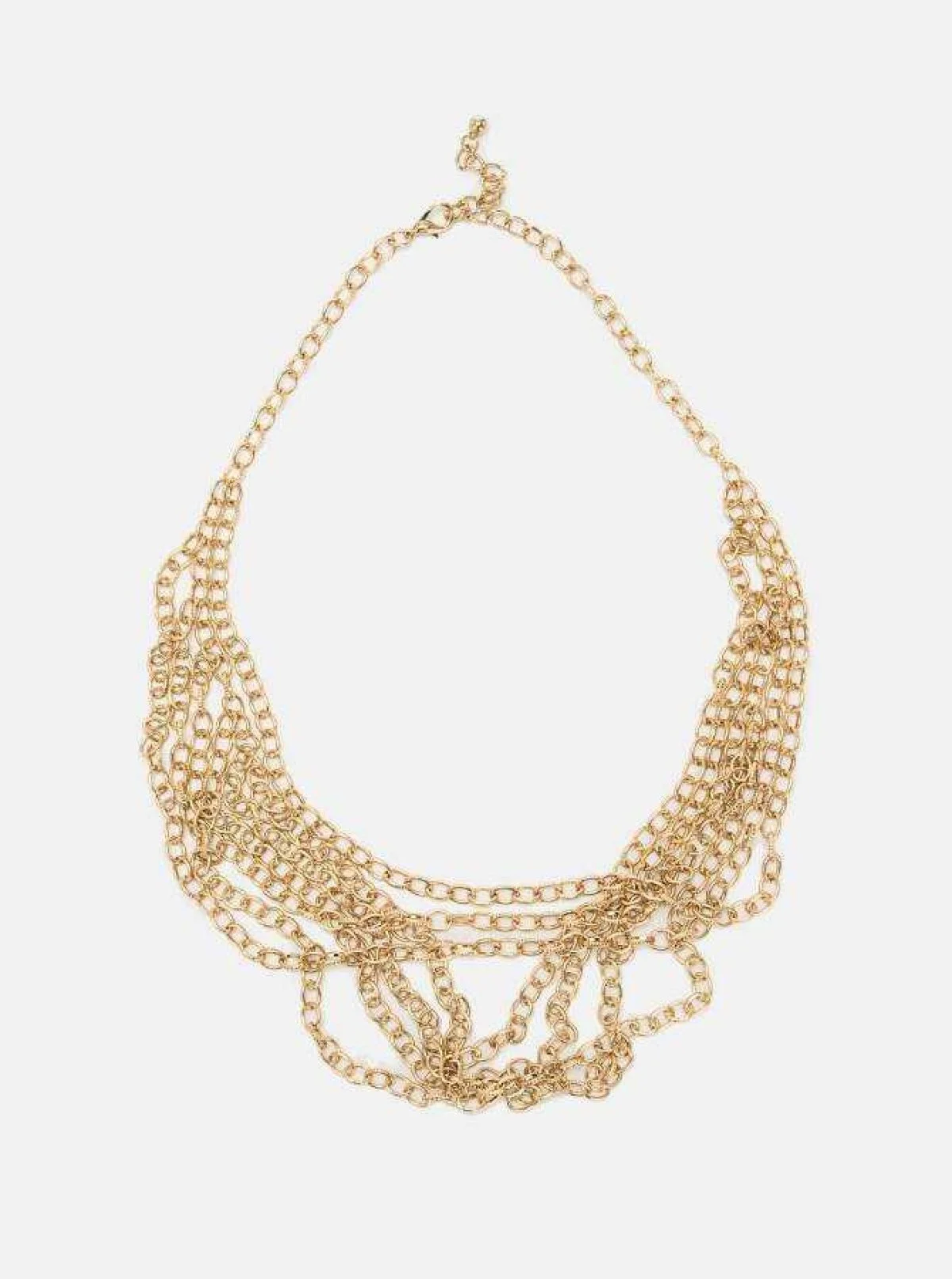 Çoklu Zincir Gold Kolye Gold - 1