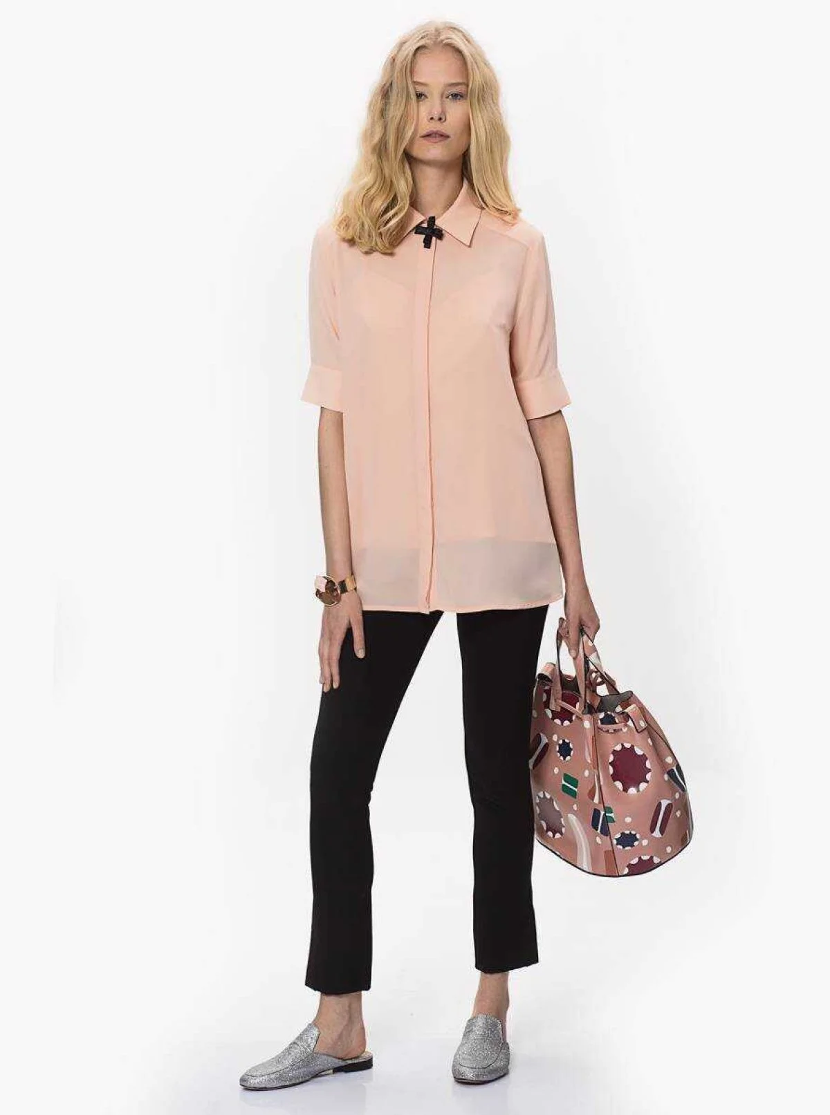  Dar Paça Kadın Pantalon Siyah - 1