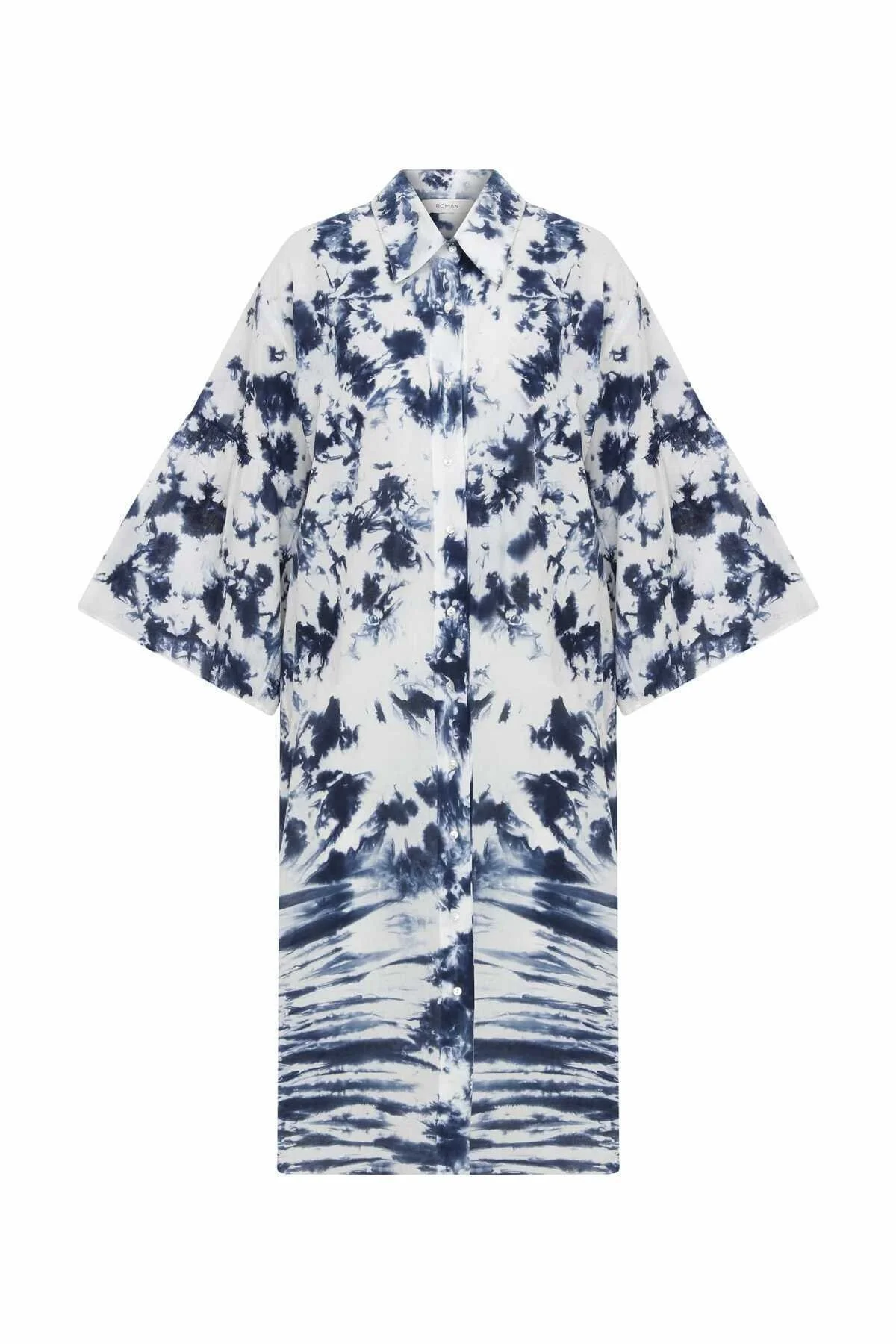 Desenli Günlük Elbise Standart Renk - 4