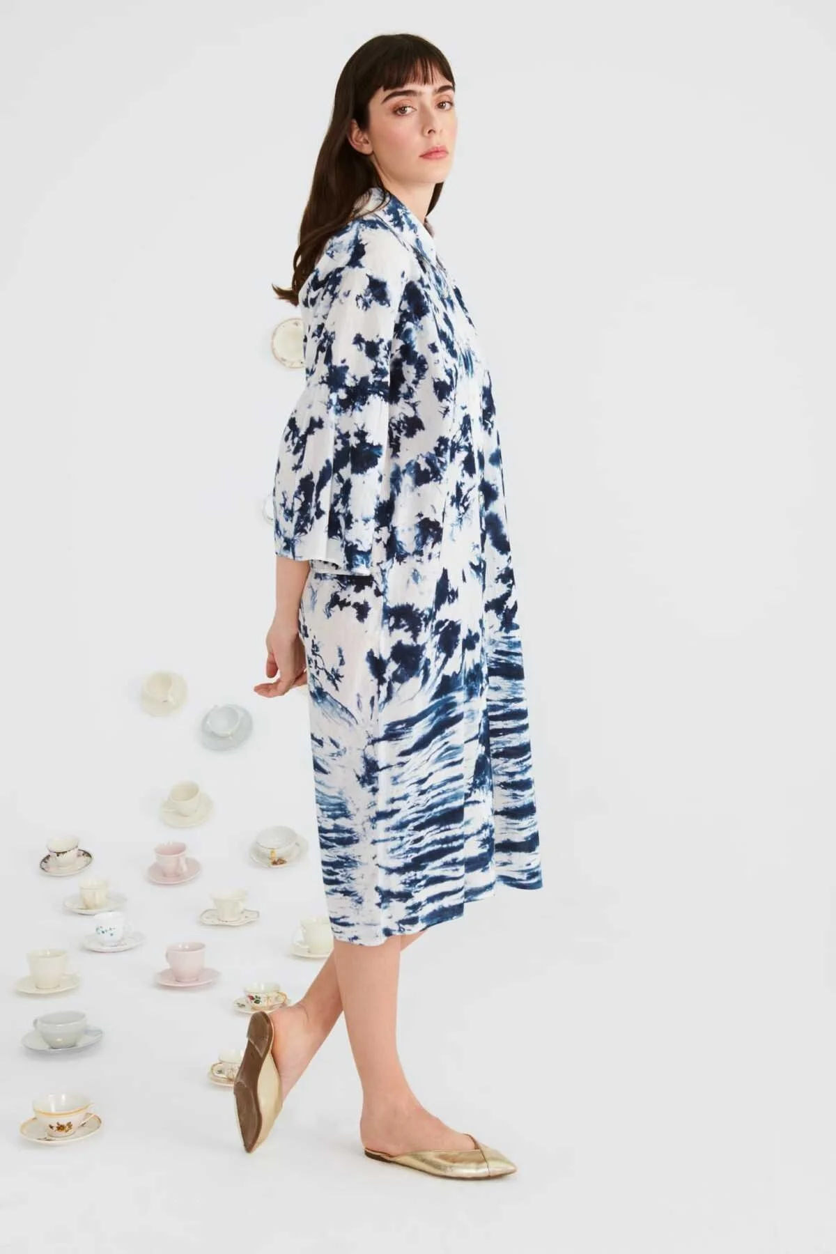 Desenli Günlük Elbise Standart Renk - 3