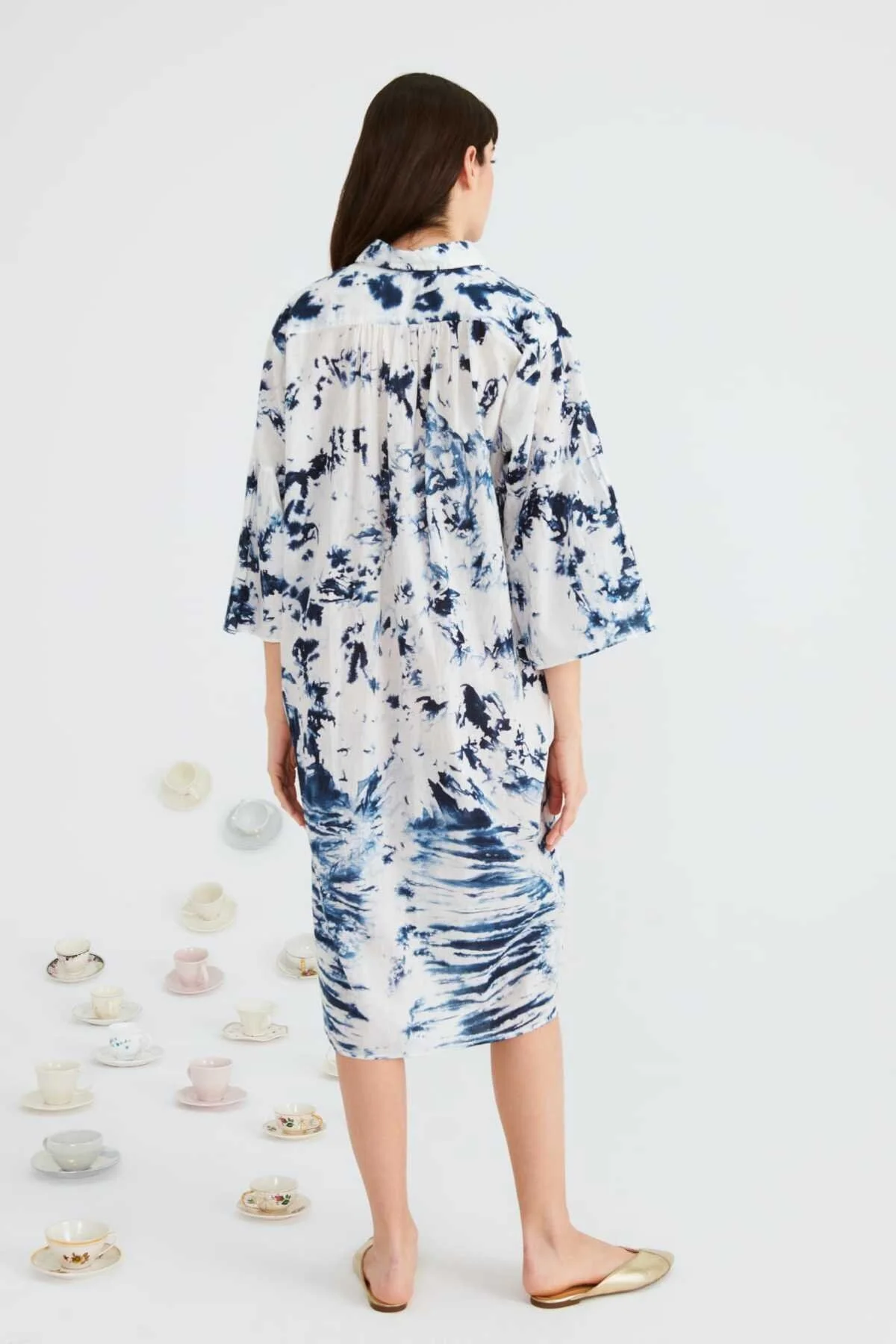 Desenli Günlük Elbise Standart Renk - 2