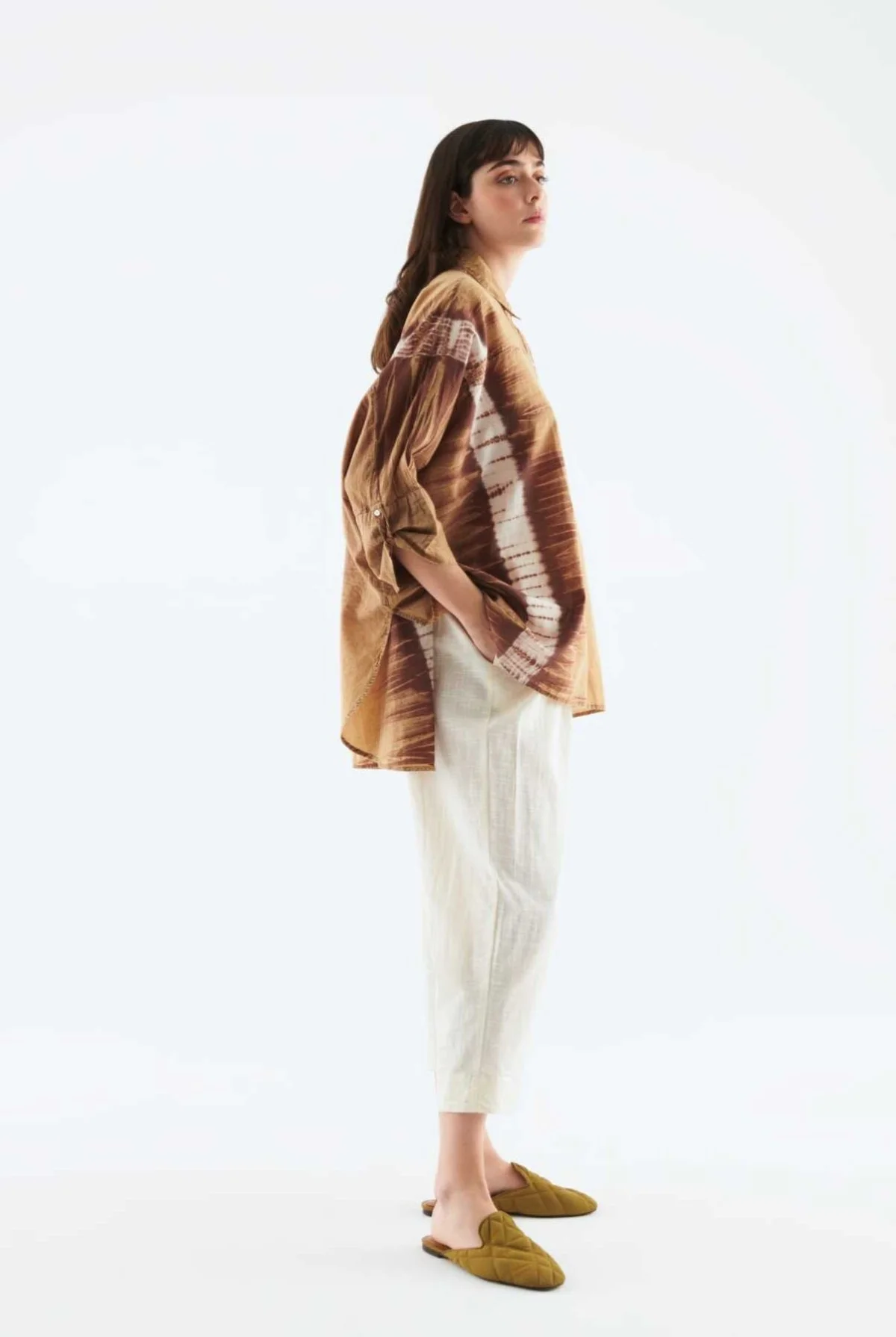 Desenli Kadın Gömlek Standart Renk - 3