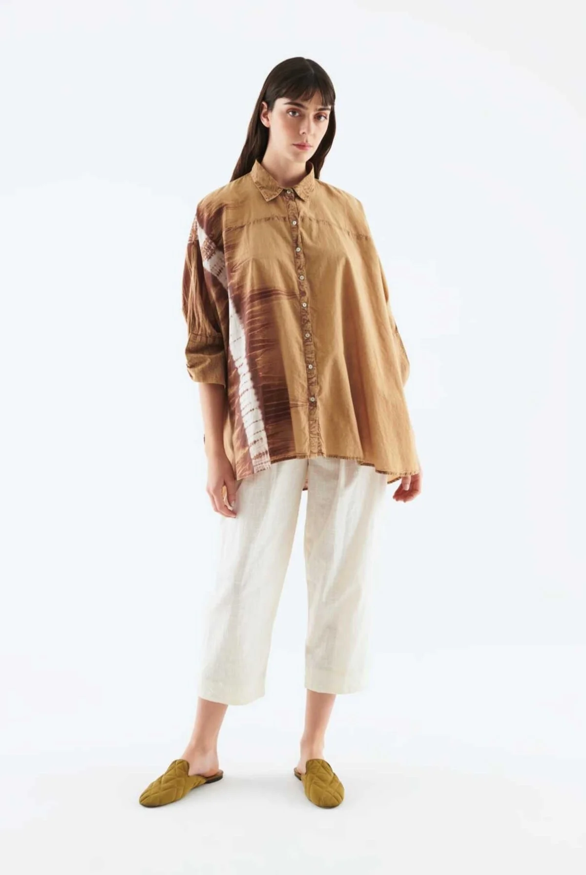 Desenli Kadın Gömlek Standart Renk - 1