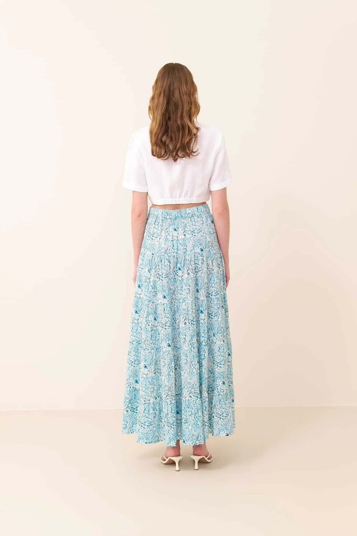 Desenli Midi Boy Etek Standart Renk - 2