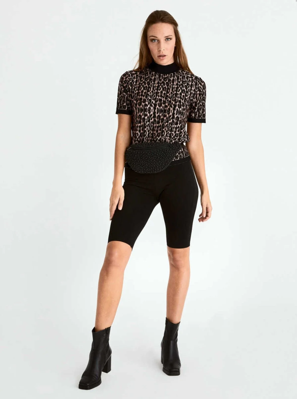  Desenli Sıfır Yaka Triko Standart Renk - 1