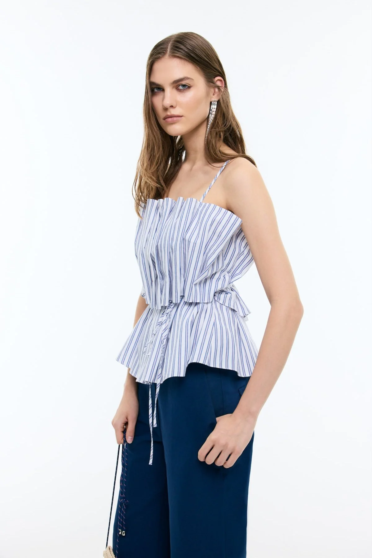 Drape ve Bağcık Detaylı Büstiyer Standart Renk - 3