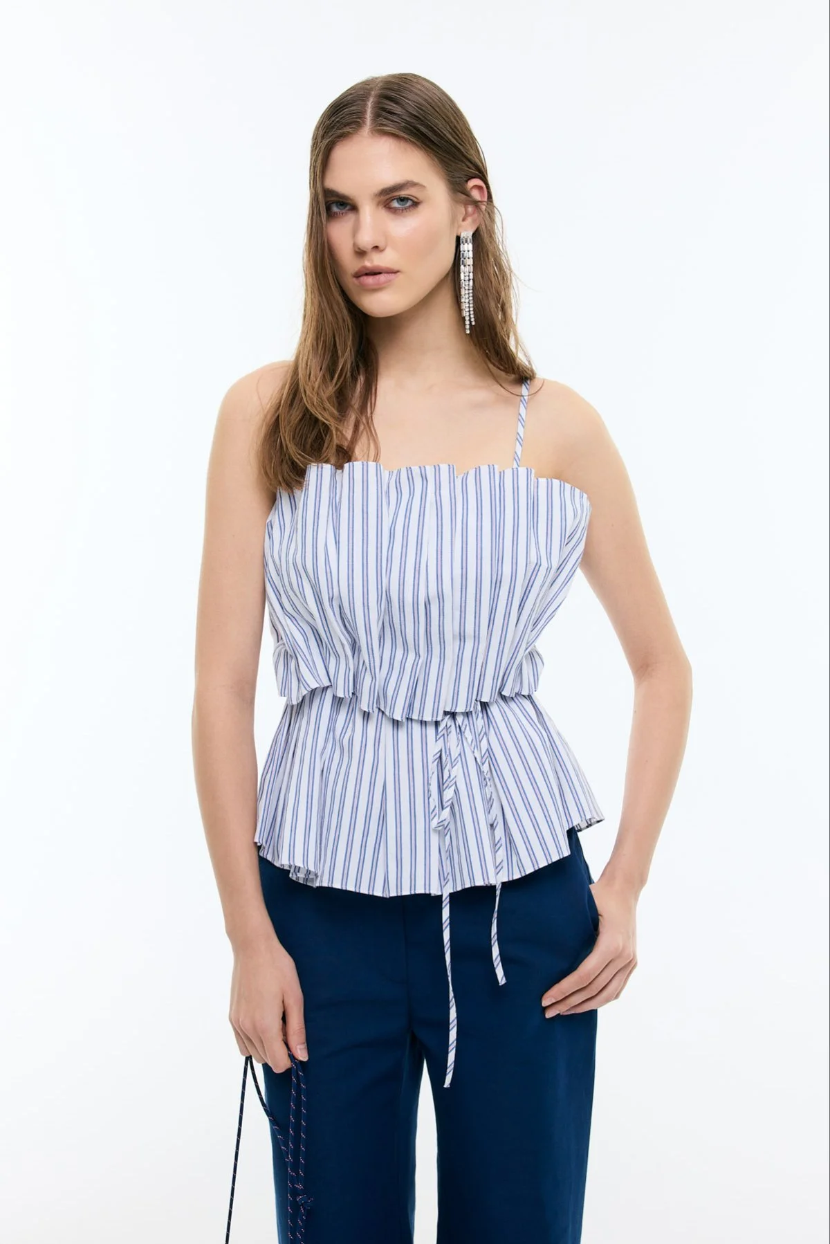 Drape ve Bağcık Detaylı Büstiyer Standart Renk - 1