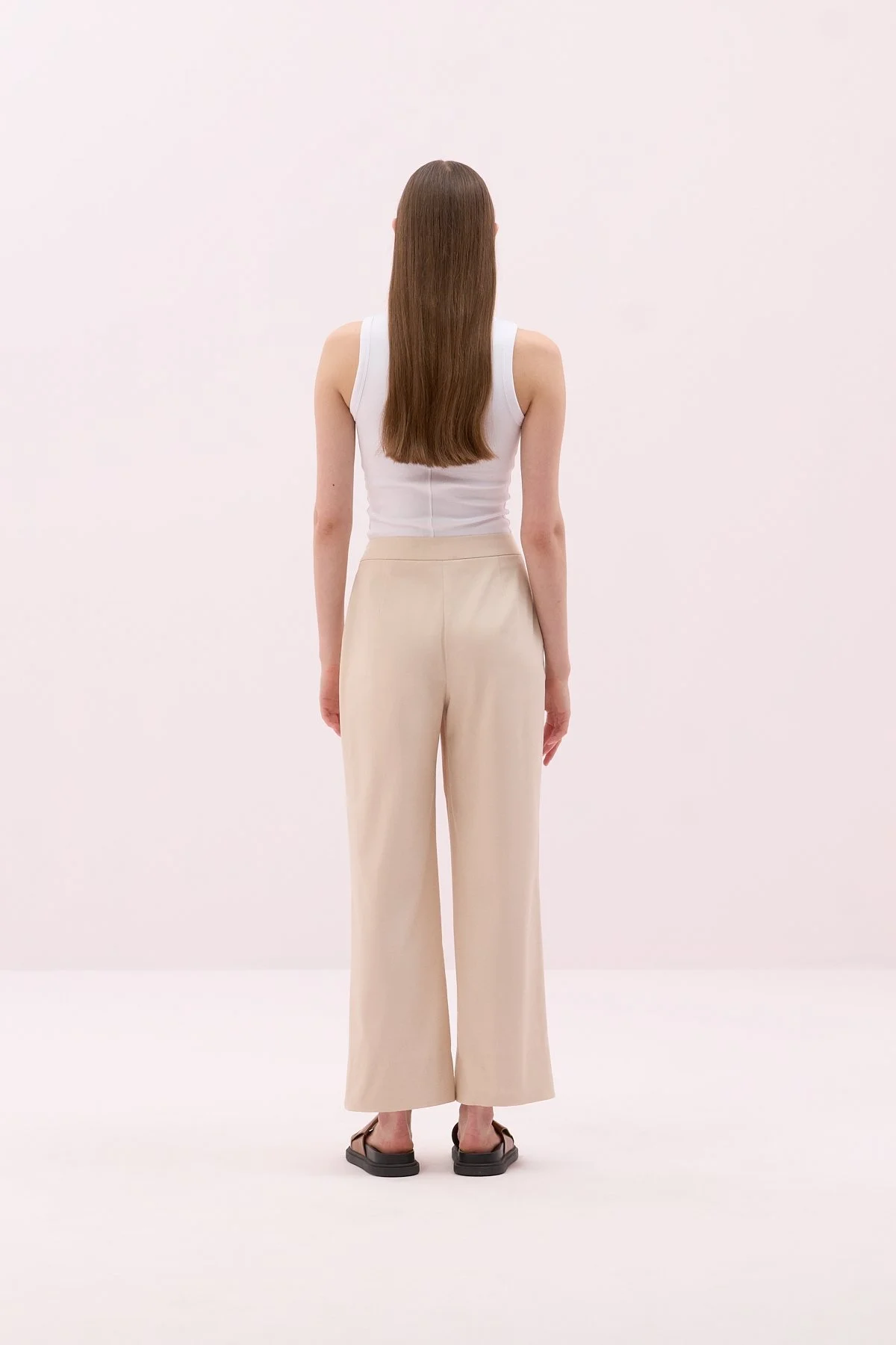 Duble Paça Pantolon Bej - 2