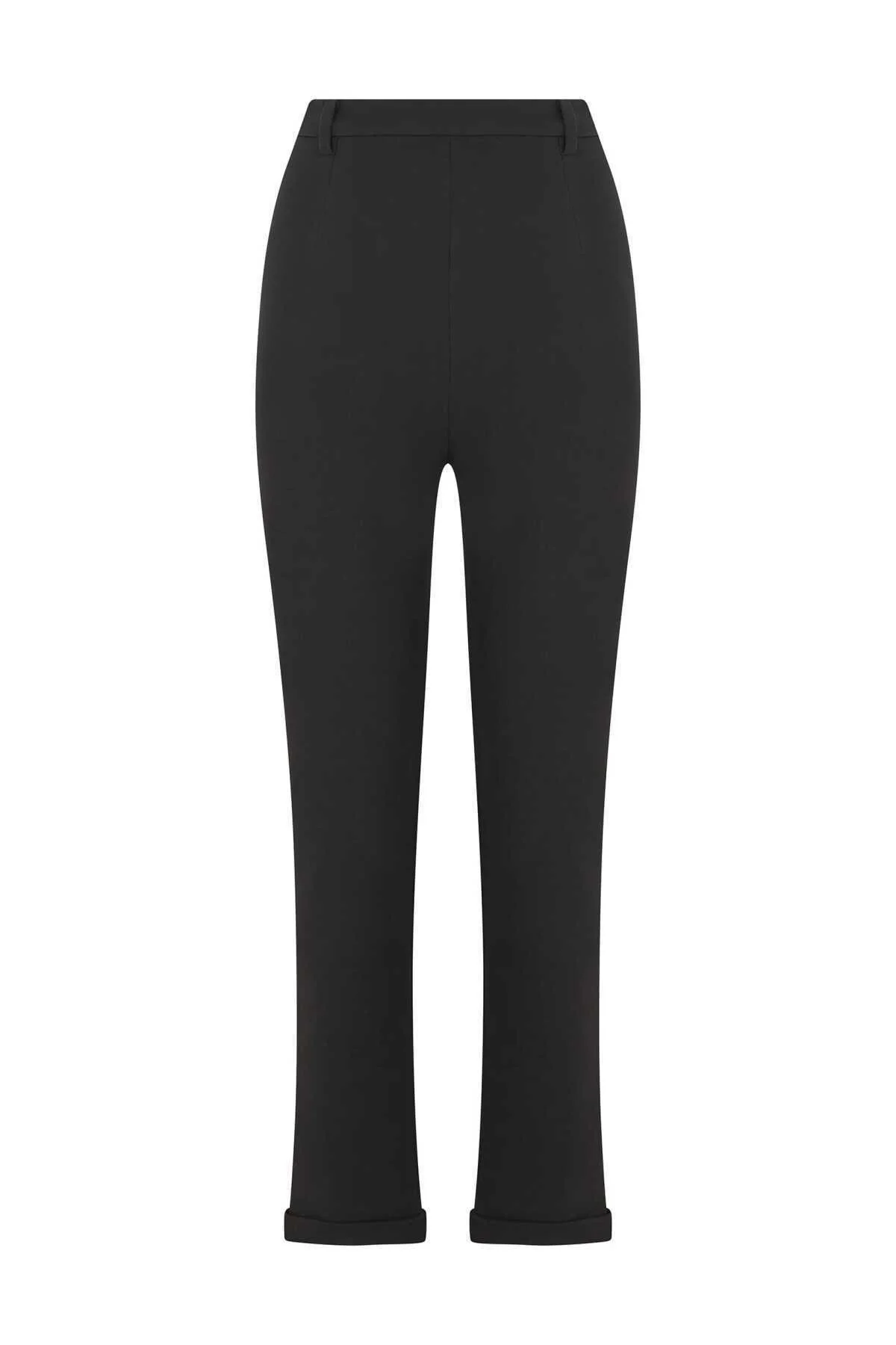  Duble Paça Sweat Kadın Pantolon Siyah - 2