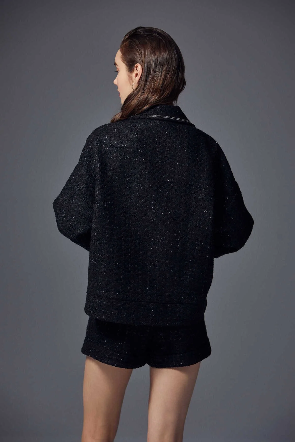  Düğme Detaylı Mont Siyah - 2