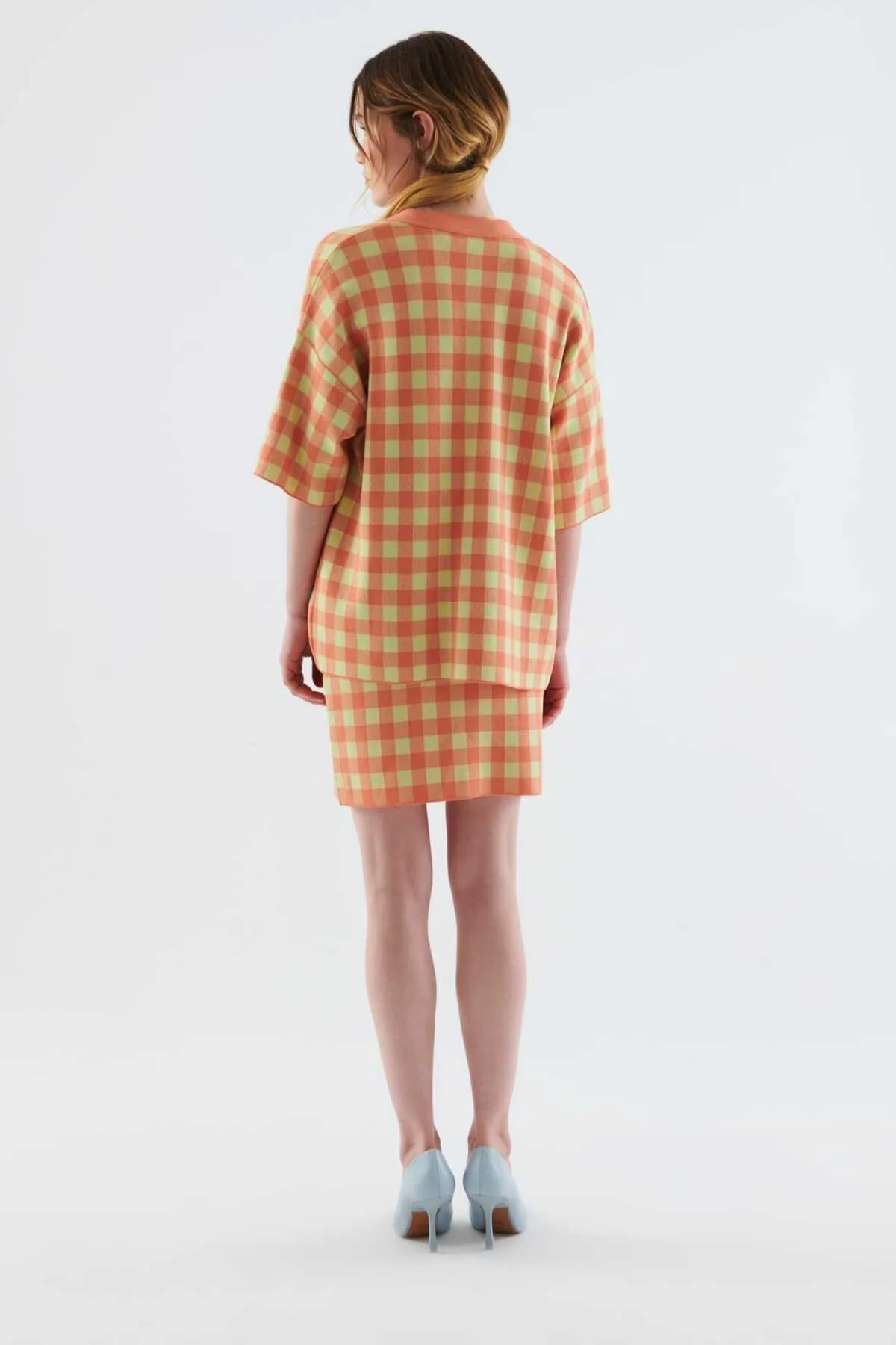 Düğmeli Desenli Triko Hırka Standart Renk - 2